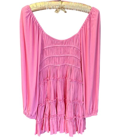 NWT, Chelsea & Violet Women’s Oversized XS Smocked Balloon Sleeve Tiered, K634 - Picture 3 of 14